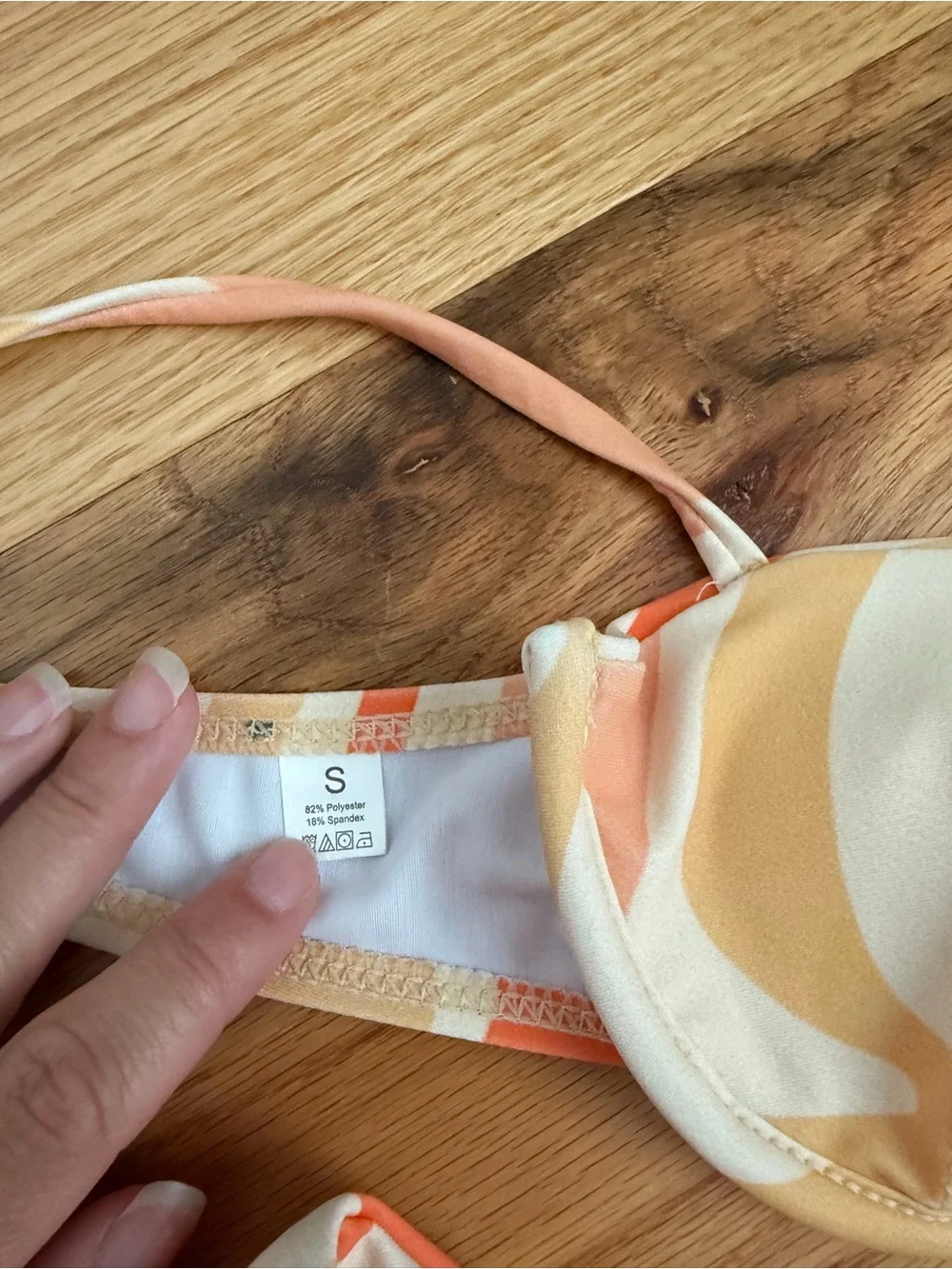 Retro Orange Swirl Underwire Bikini - Women Swim